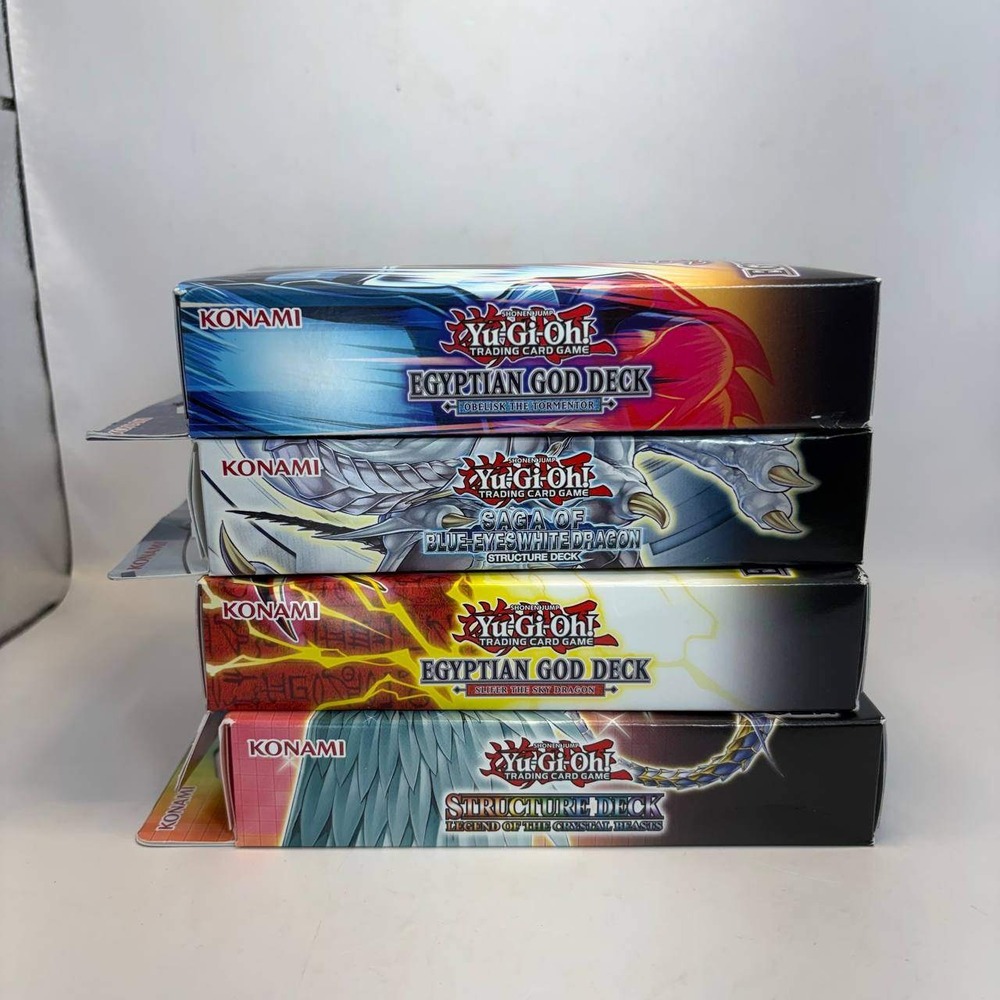 Yu-Gi-Oh Structure Deck Lot 4 Blue-Eyes Slifer Obelisk Crystal Beasts Konami